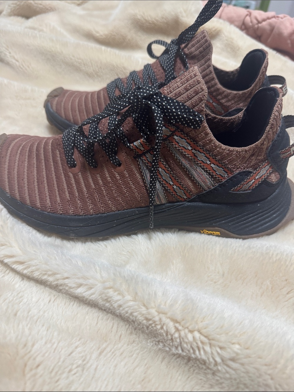 Merrell Women's rust and black hiking shoe